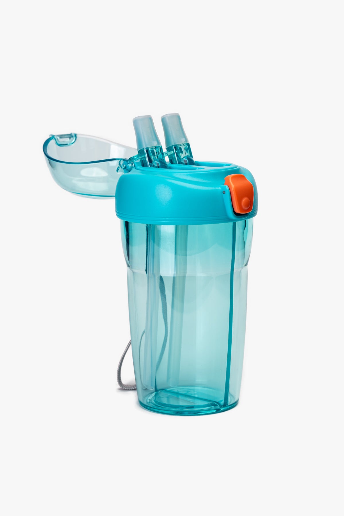 Botella Doble Compartimiento 430ml Con Stickers Celeste Chinitown Chinitown
